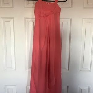 Junior Bridesmaid DAVIDS BRIDAL Coral Dress
